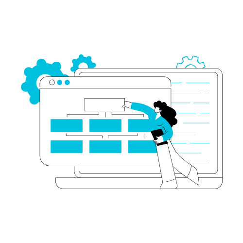 Entrepreneur building a plan